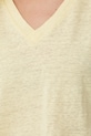 Medicine t-shirt damski lniany RS26-TSD700 żółty