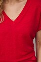 Medicine t-shirt damski lniany RS26-TSD700 czerwony