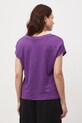 Odzież Medicine t-shirt damski lniany RS26-TSD700 fioletowy