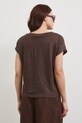 Odzież Medicine t-shirt damski lniany RS26-TSD700 brązowy