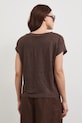 Odzież Medicine t-shirt damski lniany RS26-TSD700 brązowy