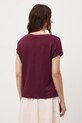 Odzież Medicine t-shirt damski lniany RS26-TSD700 bordowy