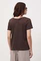 Odzież Medicine T-shirt damski lniany RS26-TSD701 brązowy