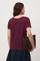 Odzież Medicine T-shirt damski lniany RS26-TSD701 bordowy