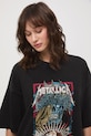 Medicine T-shirt oversize damski bawełniany Metallica szary RS26-TSD770