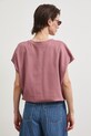 Odzież T-shirt oversize damski bawełniany z elastanem RS26-TSD815 różowy