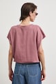 Odzież T-shirt oversize damski bawełniany z elastanem RS26-TSD815 różowy