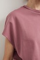 T-shirt oversize damski bawełniany z elastanem RS26-TSD815 różowy