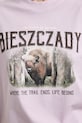 T-shirt oversize damski bawełniany z kolekcji Bieszczadzki Park Narodowy x Medicine RS26-TSD855