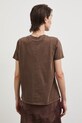 Medicine T-shirt damski bawełniany brązowy RS26-TSD857