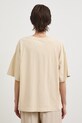 T-shirt oversize damski bawełniany z kolekcji Bieszczadzki Park Narodowy x Medicine beżowy RS26-TSD858
