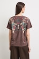 Oblečenie Tričko dámske bavlnené so zvieracím motívom RS26-TSD905 hnedá