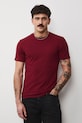 T-shirt męski bawełniany z elastanem RS26-TSM041 bordowy RS26