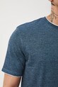 Bavlnené tričko pánske zo štruktúrovanej pleteniny s elastanom RS26-TSM042 modrá