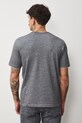 Bavlnené tričko pánske zo štruktúrovanej pleteniny s elastanom sivá RS26-TSM042