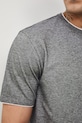 Bavlnené tričko pánske zo štruktúrovanej pleteniny s elastanom RS26-TSM042 sivá
