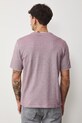 Oblečenie Bavlnené tričko pánske zo štruktúrovanej pleteniny s elastanom RS26-TSM042 fialová