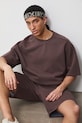 T-shirt męski bawełniany brązowy RS26-TSM079