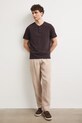 Medicine polo pánské bavlněné RS26-TSM090 hnědá RS26