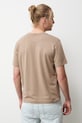 Odzież T-shirt bawełniany męski z elastanem z kolekcji Eviva L'arte RS26-TSM262 beżowy