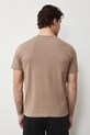 Odzież T-shirt bawełniany męski z nadrukiem RS26-TSM302 brązowy
