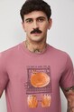Medicine t-shirt męski bawełniany RS26-TSM457 różowy