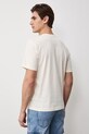 Odzież T-shirt męski bawełniany RS26-TSM513 beżowy