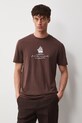 Medicine T-shirt męski bawełniany z elastanem RS26-TSM704 brązowy RS26