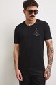 T-shirt męski bawełniany z elastanem RS26-TSM707 czarny RS26
