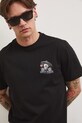T-shirt męski bawełniany z nadrukiem czarny RS26-TSM809