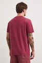 Odzież T-shirt męski bawełniany z nadrukiem RS26-TSM810 bordowy