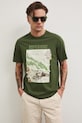 Medicine kratka majica moška bombažna RS26-TSM856 zelena RS26