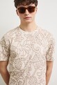 Medicine tricou pentru bărbați, din bumbac cu elastan bej RS26-TSM902