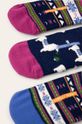 Ponožky dámske Basic (3 pack) viacfarebná