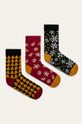 viacfarebná Ponožky dámske Xmass (3 pack) Dámsky