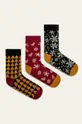 viacfarebná Medicine - Ponožky Xmass (3 pak) Dámsky