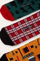 Ponožky Basic (3-pack) viacfarebná