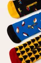 Ponožky Basic (3 pack) viacfarebná