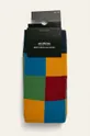 Skarpetki męskie w kropki i kwadraty (2-pack) multicolor