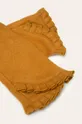 Rękawiczki damskie z falbanką żółte żółty