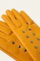 Rękawiczki damskie żółte żółty
