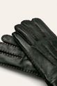 Rękawiczki męskie skórzane czarne czarny