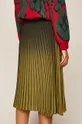 Spódnica damska plisowana zielona  Podszewka: 100 % Wiskoza Materiał zasadniczy: 100 % Poliester
