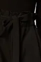 czarny Spodnie damskie z podwyższonym stanem czarne