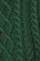 Sweter damski z warkoczowym splotem zielony Damski