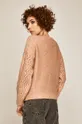 Sweter damski z ozdobnymi detalami różowy  78 % Akryl, 22 % Poliester