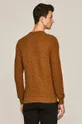Sweter męski z okrągłym dekoltem musztardowy  100 % Bawełna