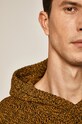 Sweter męski z kapturem żółty RW19.SWM909 żółty