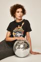 T-shirt damski z nadrukiem Iconic Movies czarny Damski