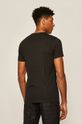 T-shirt męski czarny  95 % Bawełna, 5 % Elastan